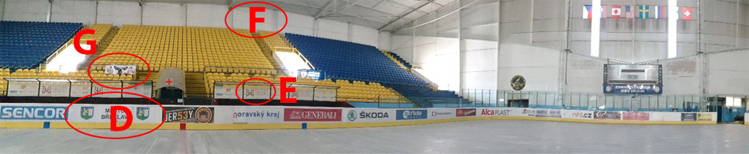 Reklamní plochy - zimní stadion Břeclav